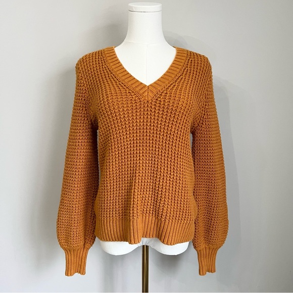 J. Crew Sweaters - J. Crew 100% Cotton Textured V-Neck Sweater Size S